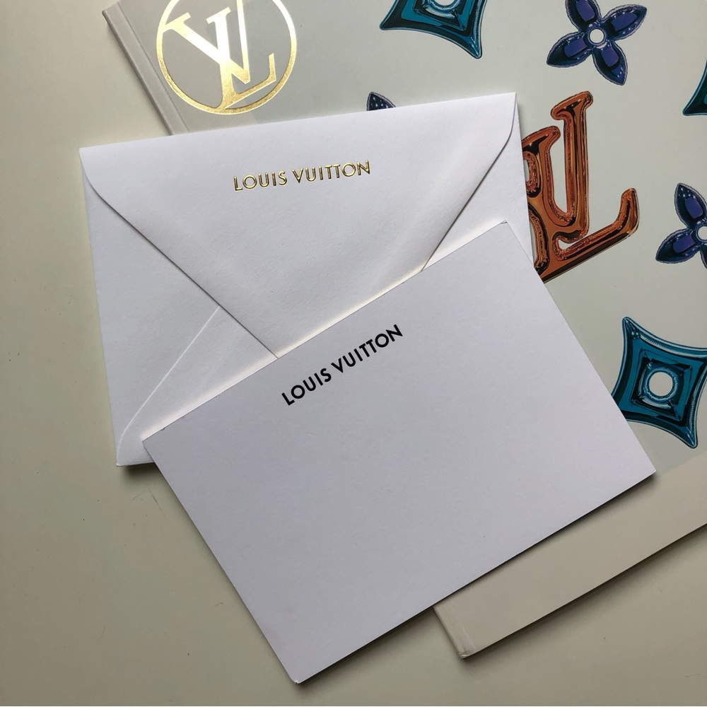 Louis Vuitton Note Greeting Blank Card Print Poster Authentic